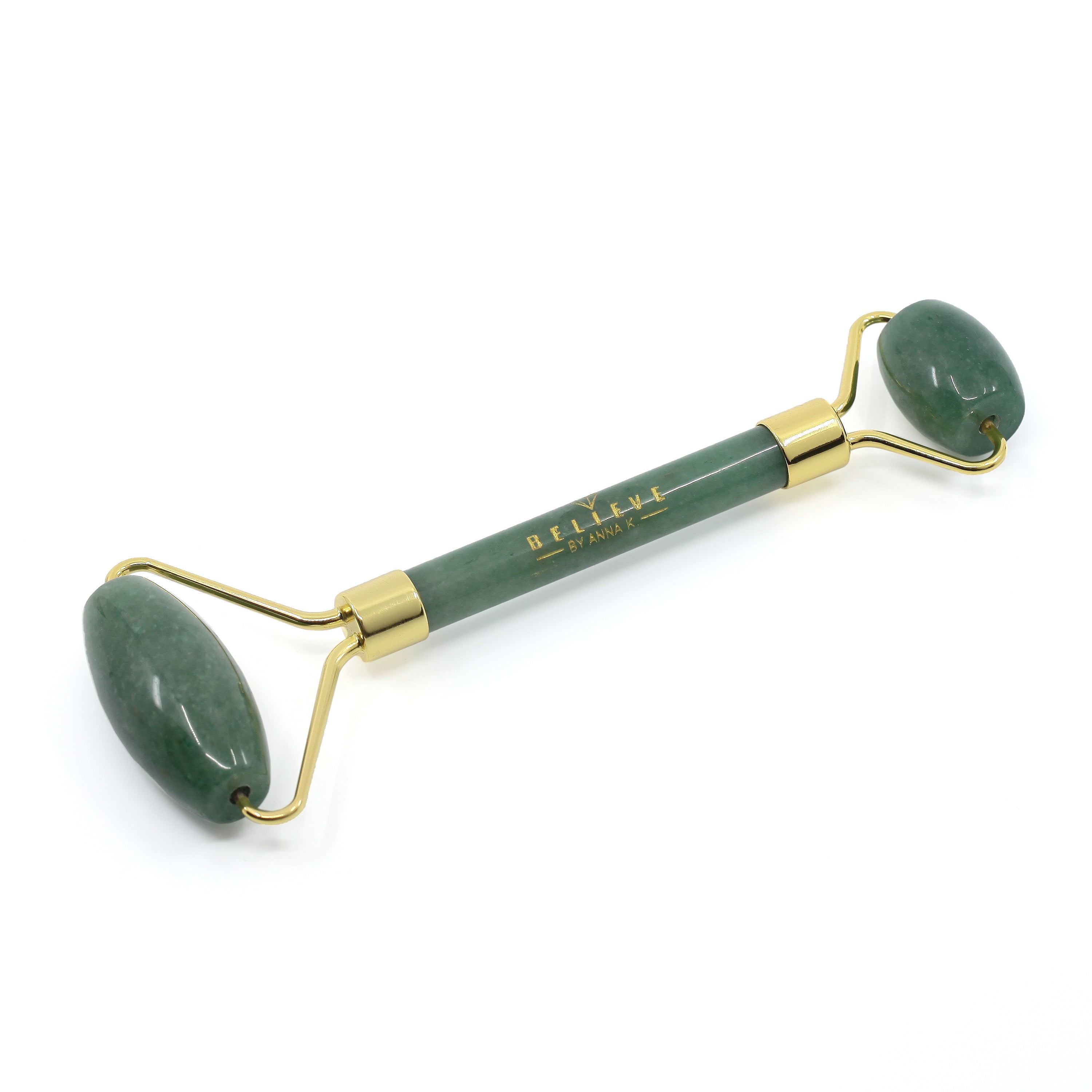 Aventurine gemstone face massage roller